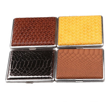 Cross-border hot sale 20 sticks square leather cigarette case